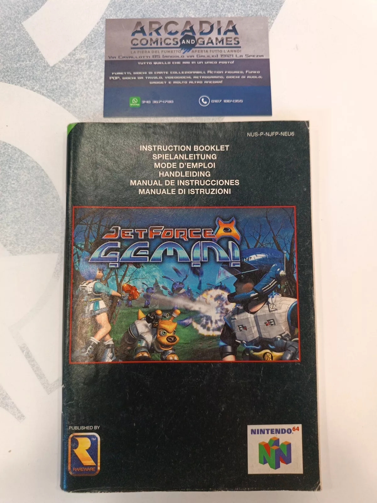 Jet Force Gemini Manuale Di Istruzioni Nintendo 64 PAL